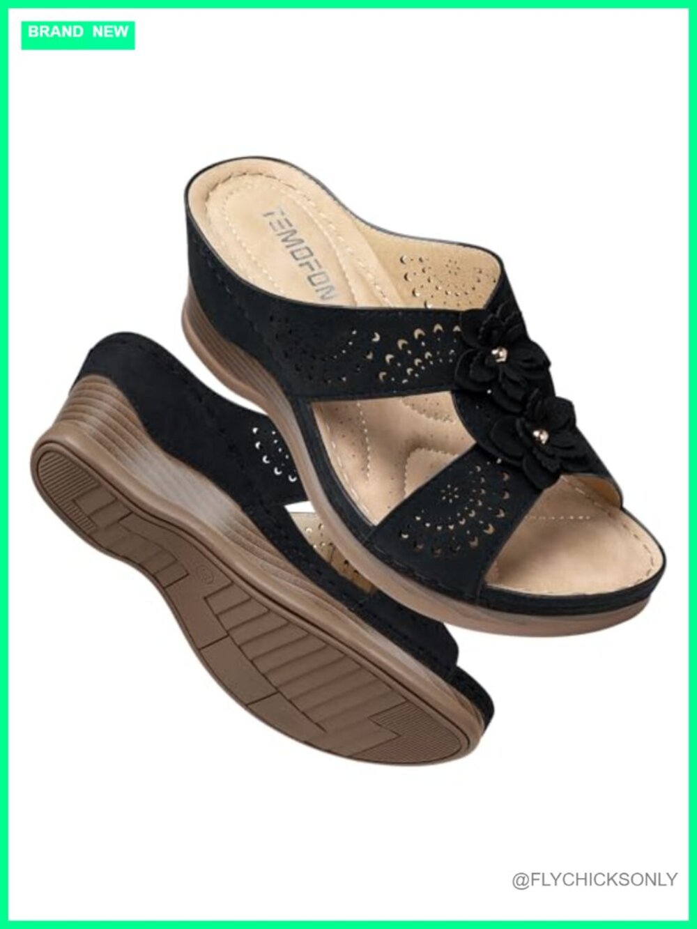Womens Wedge Sandals Leather Comfortable Walking Shoes Summer Platform
